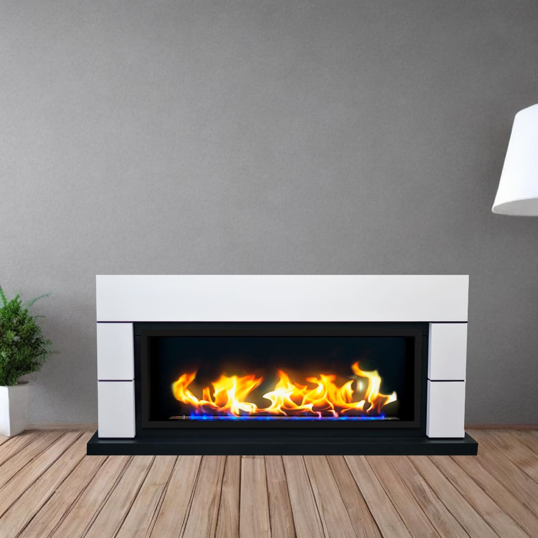 Биокамин в линейном портале "Русский огонь" Аляска с защитным и декоративным стеклом по цене 106 450 руб.