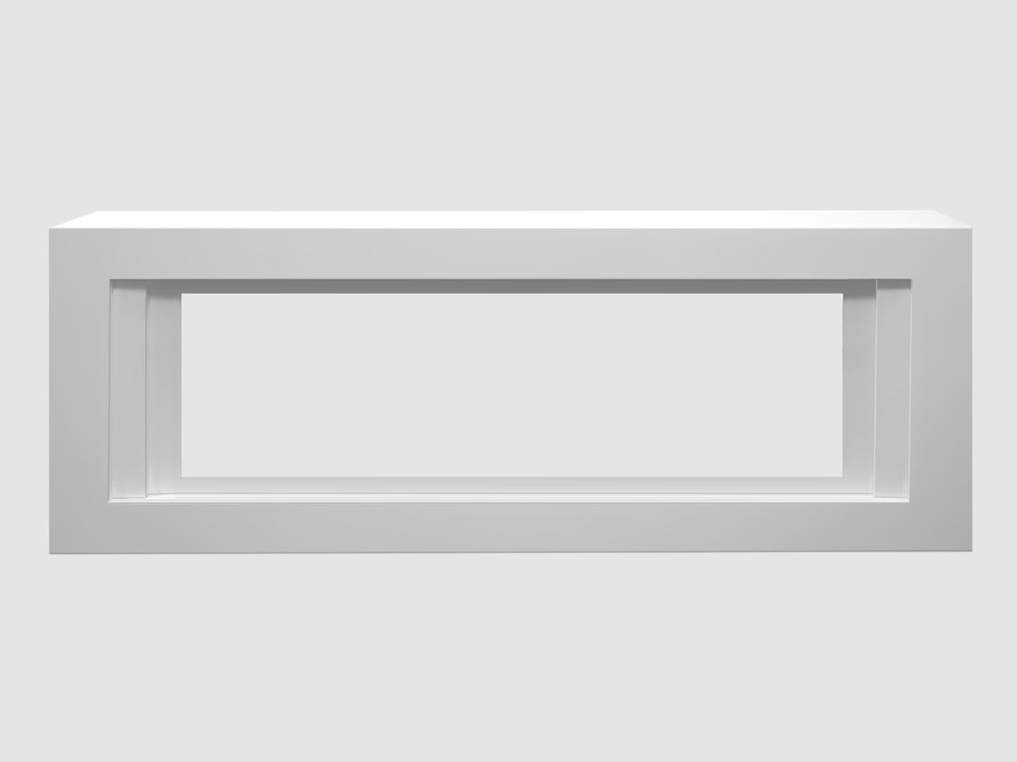 Каминный портал МДФ "LINE 2000" с биокамином Lux Fire "Фаер Бокс Вега-2" (белый) по цене 111 390 руб.