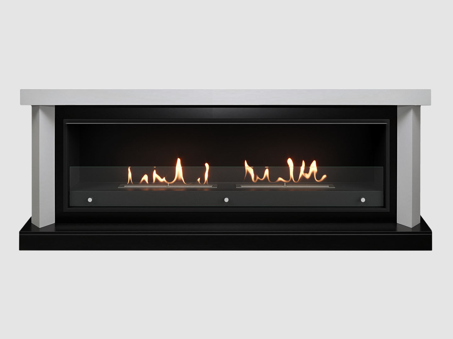 Каминный портал МДФ "VANCOUVER 1900" с биокамином Lux Fire "Фаер Бокс Вега-2" (белый) по цене 104 390 руб.