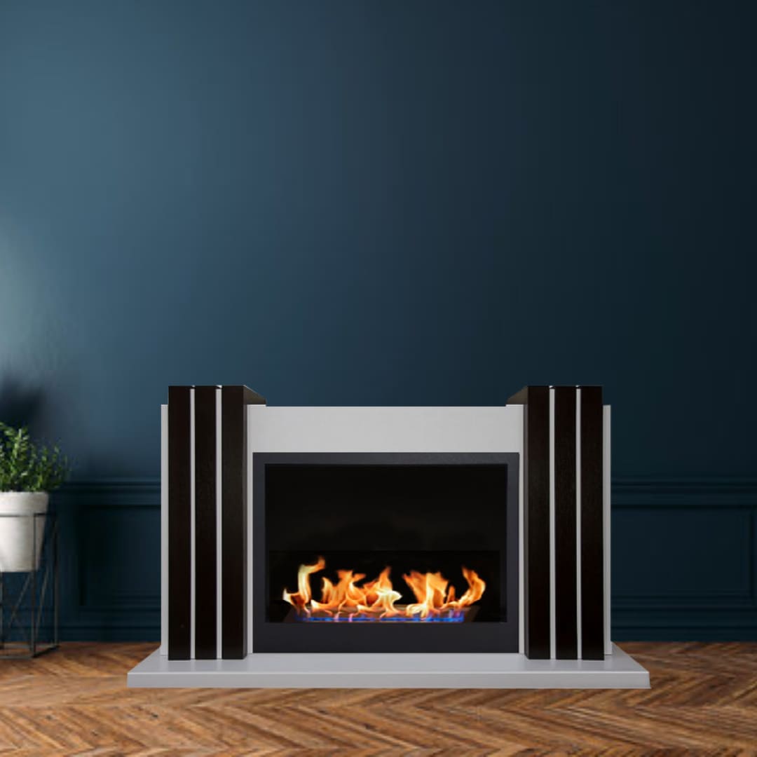 Биокамин в портале "Русский огонь" Манхэттен Нью с декоративным стеклом (стемалитом) по цене 89 000 руб.