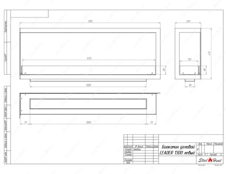 Биокамин угловой SteelHeat Leader 1300 левый стекло Биокамин угловой SteelHeat Leader 1300 левый стекло по цене 51 381 руб.