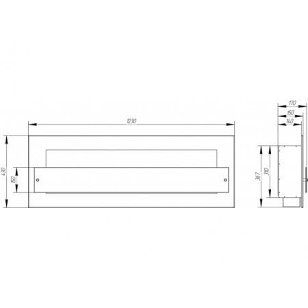 Биокамин Window III Glass grey по цене 35 400 руб.