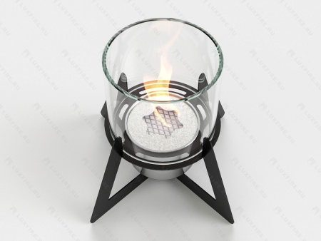 Настольный биокамин Lux Fire "Альфа" (черный) по цене 9 922 руб.