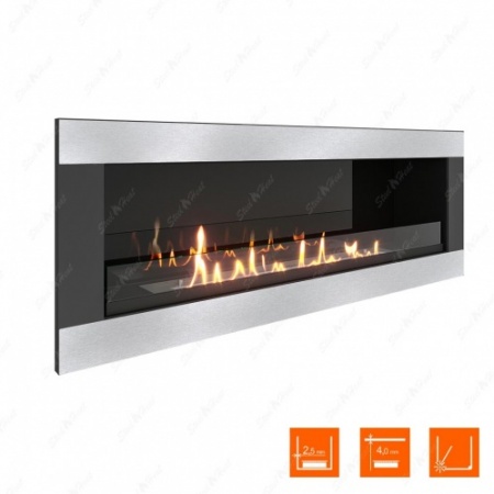 Биокамин SteelHeat ONE-H 1100 стекло + стемалит по цене 57 750 руб.