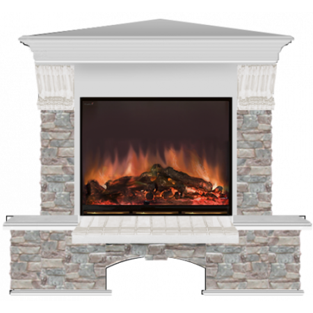 Бостон Грот цветной угловой (беленый дуб)+Arte 23