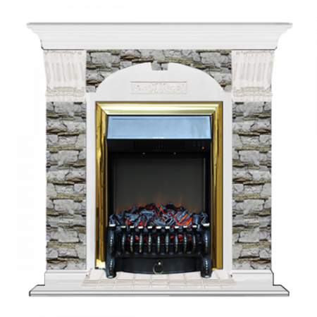 Арочный Алтай (белый)+Fobos Brass