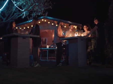 Газовый стол-камин Standing Table Lime