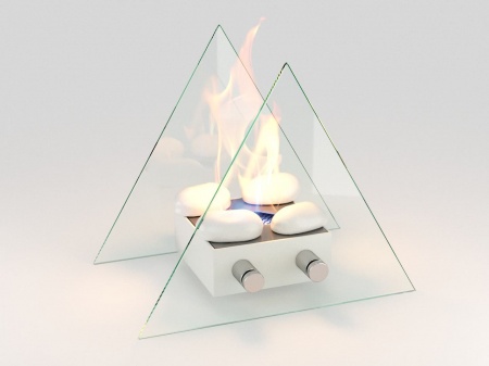 Настольный биокамин Lux Fire "Вулкан" M Белый по цене 11 490 руб.